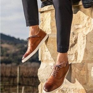 Allen Edmonds Brown Leather Oxford Shoes